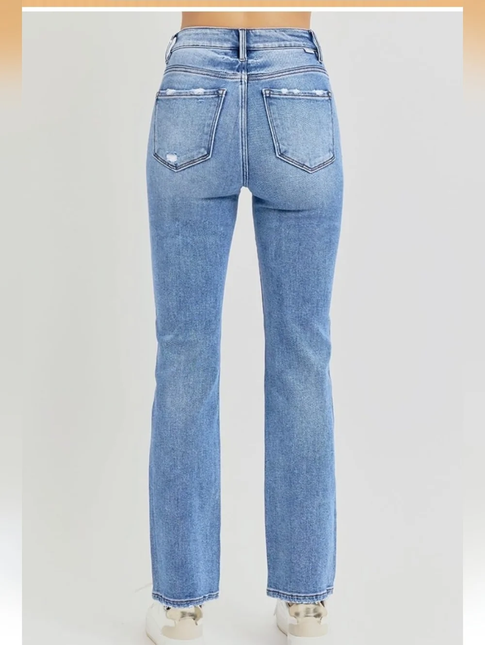 Flying Monkey Vervet Blue Distressed Straight Jeans Size 26